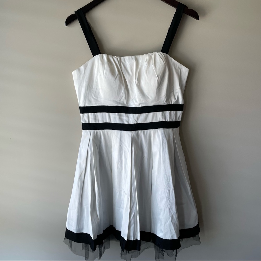 NWOT Black & White Straps Dress